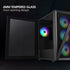 Vetroo M05 Compact Computer Case Micro ATX, Black / White / Green / Pink