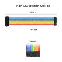 Vetroo Customization Mod Sleeve Extension Power Supply PSU Cable