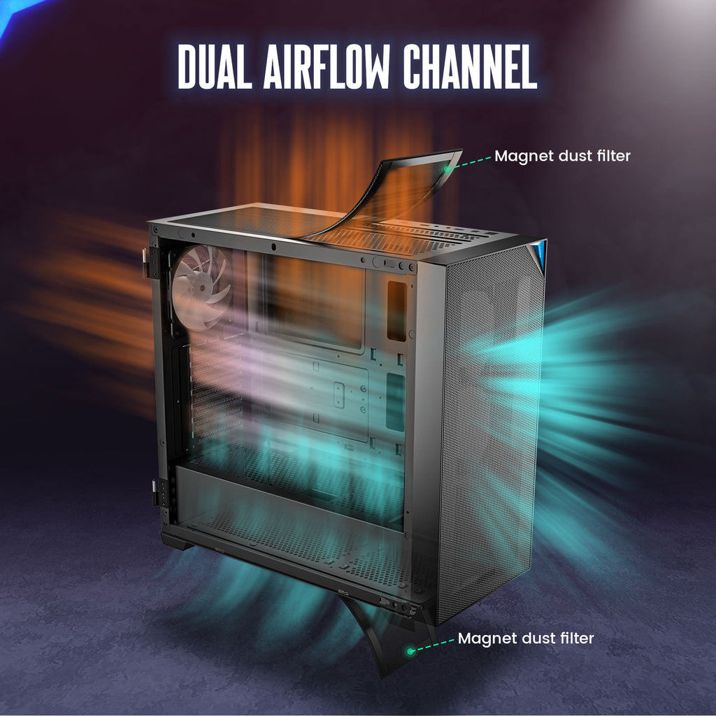 Vetroo AL800 E-ATX PC Case, Support 360mm AIO, Up to 10 Fans, Suitable for RTX 50 Series GPUs
