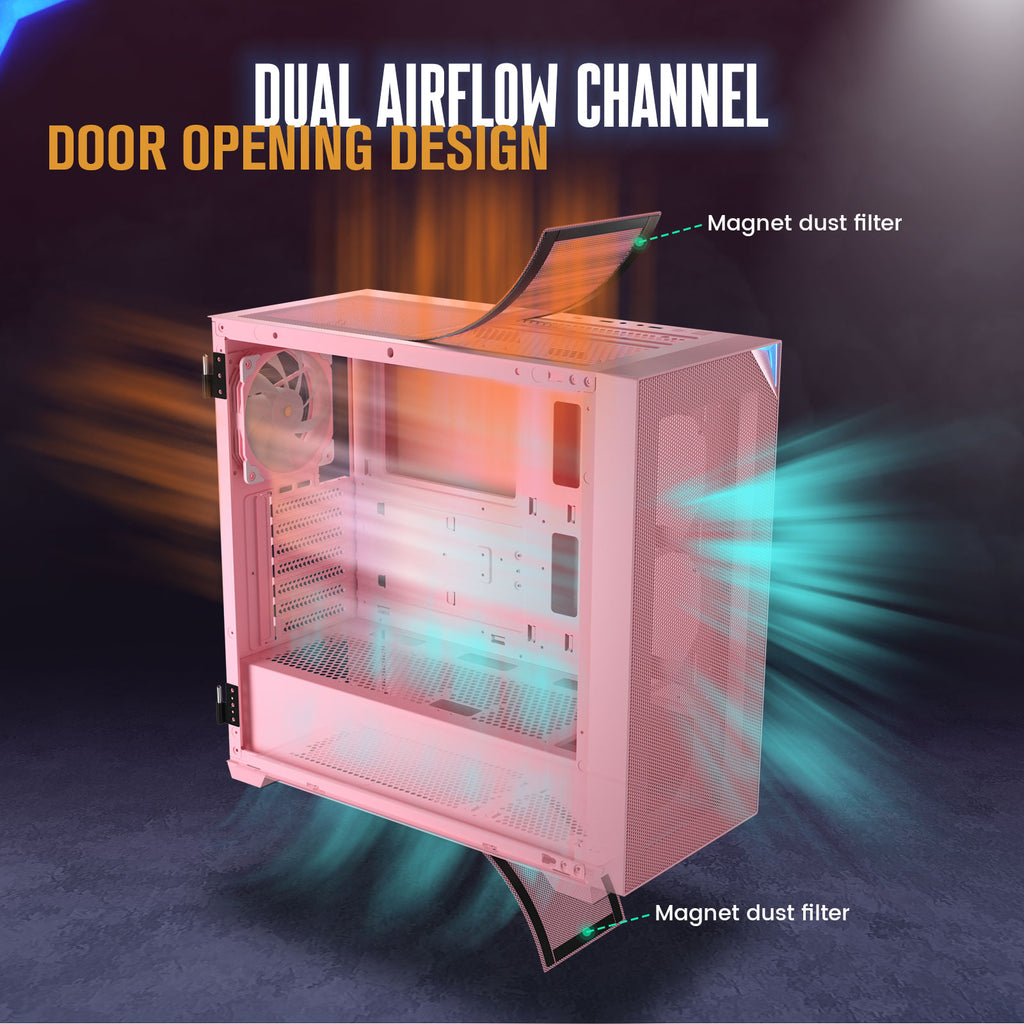 Vetroo AL800 E-ATX PC Case, Support 360mm AIO, Up to 10 Fans, Suitable for RTX 50 Series GPUs