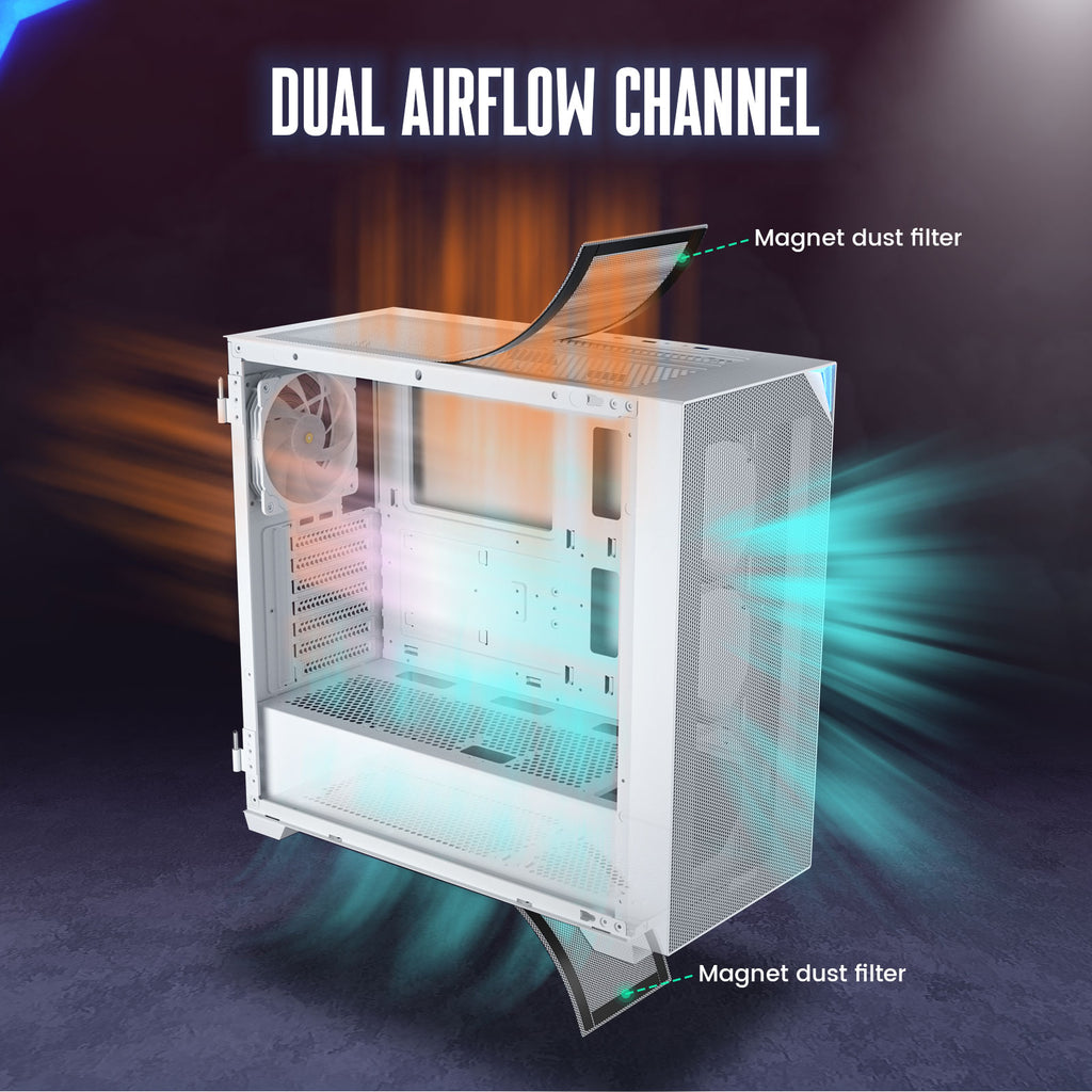 Vetroo AL800 E-ATX PC Case, Support 360mm AIO, Up to 10 Fans, Suitable for RTX 50 Series GPUs
