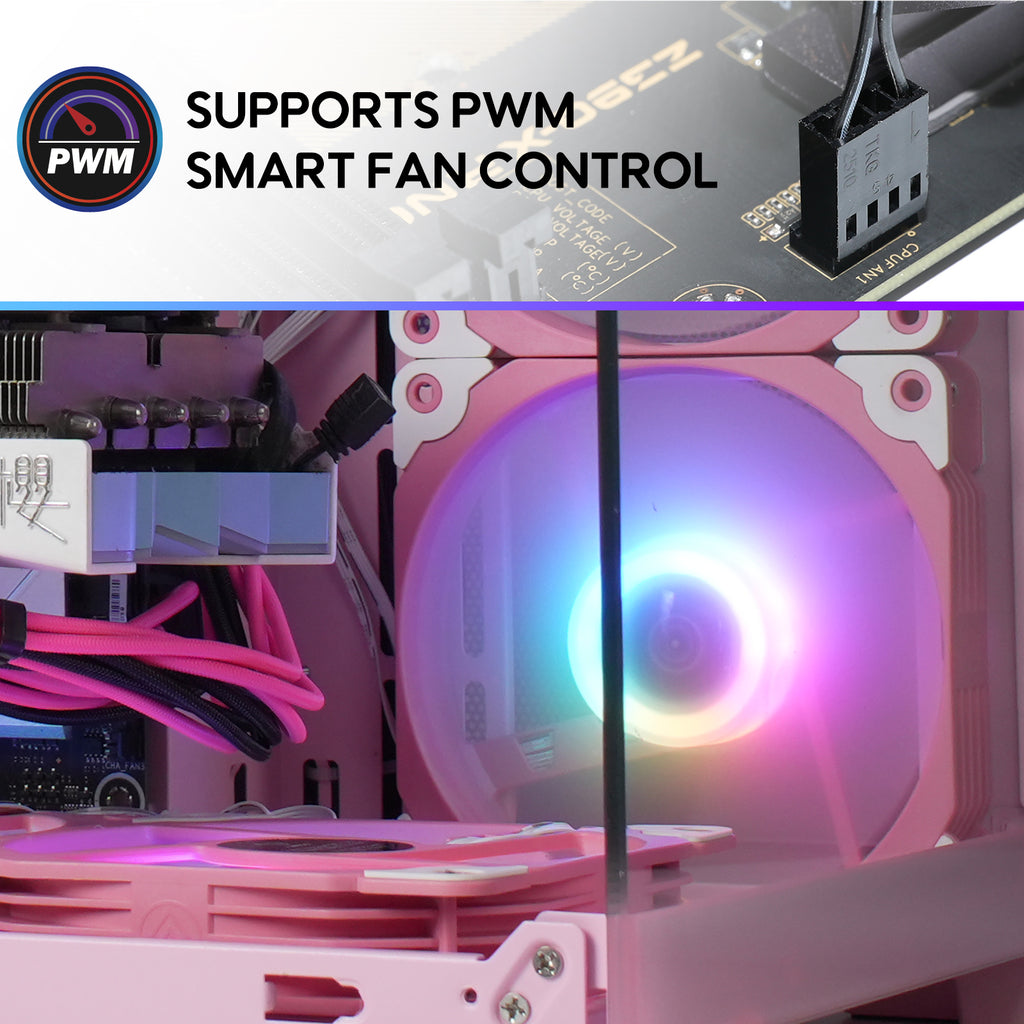 Vetroo 20-Port Case Fan Hub with Remote, SATA Power 10-Port 4-Pin PWM Fan Speed and 10-Port 3-Pin ARGB Lighting Controller