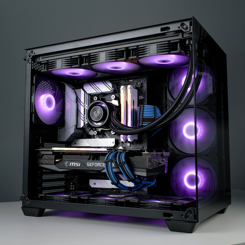 Vetroo 20-Port Case Fan Hub with Remote, SATA Power 10-Port 4-Pin PWM Fan Speed and 10-Port 3-Pin ARGB Lighting Controller