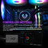 Vetroo V360 Liquid CPU Cooler, 3X 120mm Addressable RGB & PWM Fans/Pump, 360mm Radiator 290W TDP AIO Water Cooler w/Controller Hub for Intel LGA 1851/1700/1200/115X AMD AM5/AM4, for Gaming Console