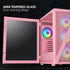 Vetroo M05 Compact Computer Case Micro ATX, Black / White / Green / Pink