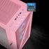 Vetroo M05 Compact Computer Case Micro ATX, Black / White / Green / Pink