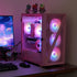 Vetroo M05 Compact Computer Case Micro ATX, Black / White / Green / Pink