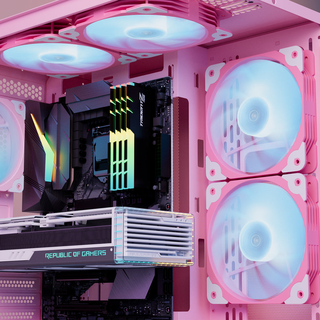 Vetroo SA-140 140mm RGB PC Cooling Pink Fan