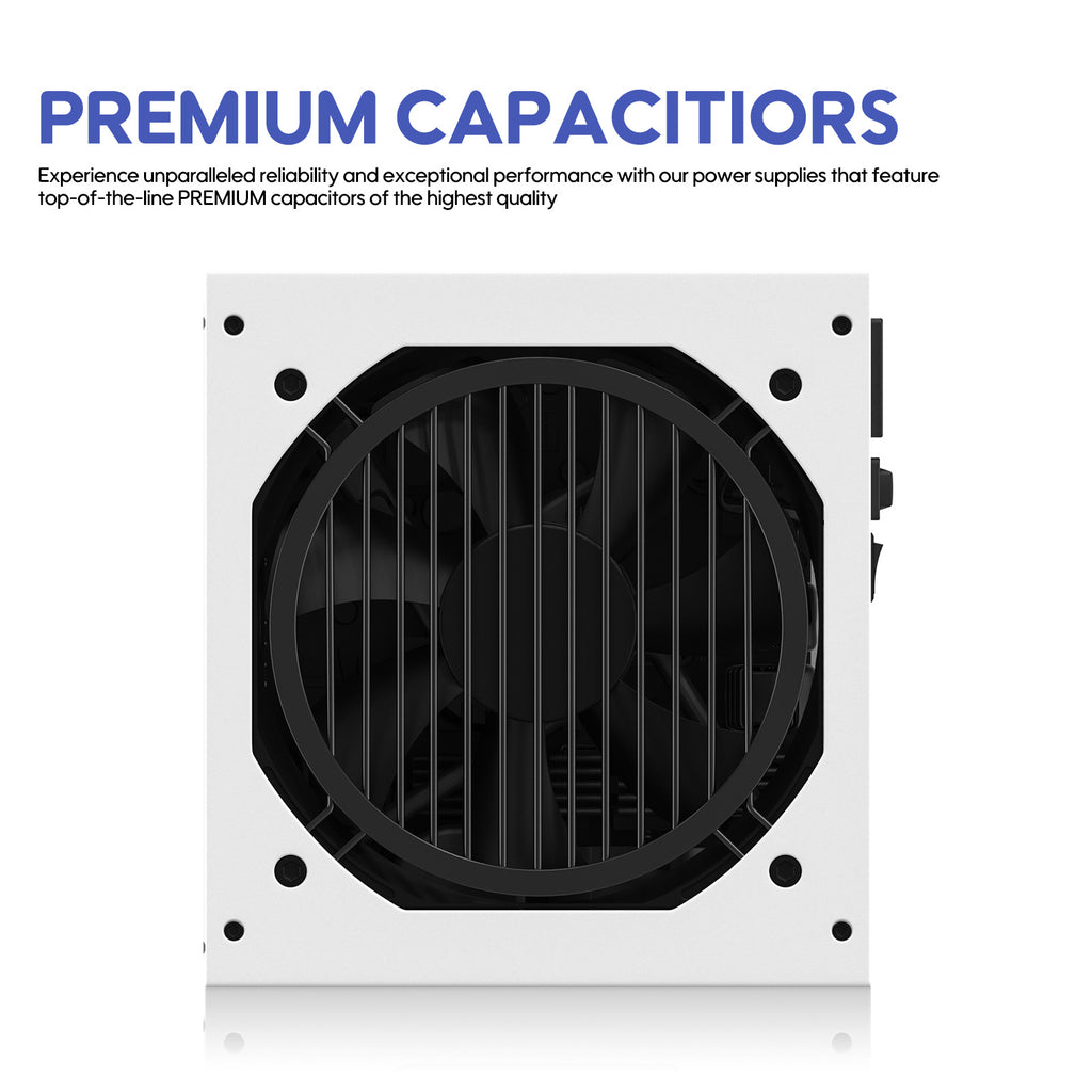 Vetroo 850W Power Supply Dual PCIe 5.1 ATX 3.1 Ready, 80 Plus Gold Full Modular, Quiet Operation with 120mm FDB Fan, 10-Year Warranty