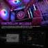 Vetroo V240 Liquid CPU Cooler 240mm Addressable RGB & PWM Pump & Fans 250W TDP AIO Water Cooler w/Controller Hub for Intel LGA 1851/1700/1200/115X AMD AM5/AM4 for Gaming Console