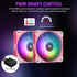 Vetroo V240 Liquid CPU Cooler 240mm Addressable RGB & PWM Pump & Fans 250W TDP AIO Water Cooler w/Controller Hub for Intel LGA 1851/1700/1200/115X AMD AM5/AM4 for Gaming Console