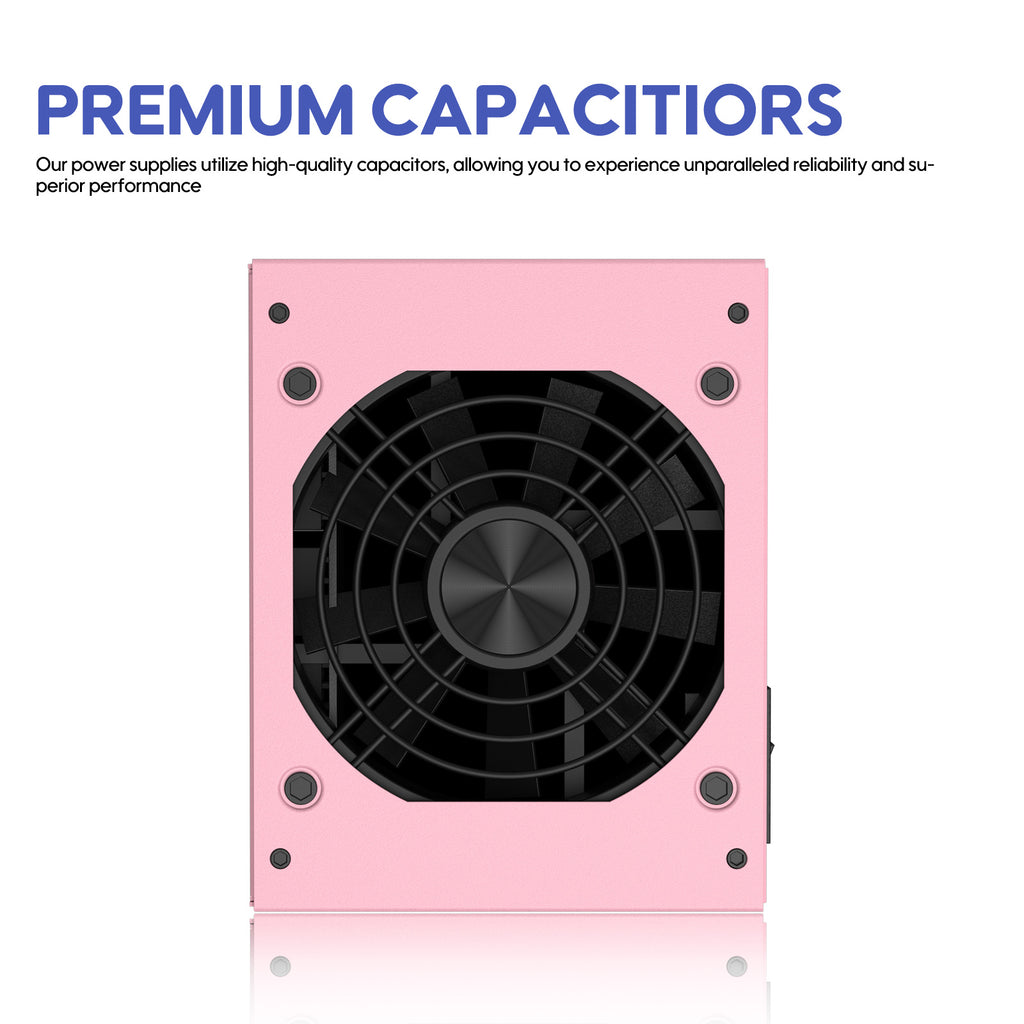 Vetroo 850W SFX Power Supply ATX 3.1 & PCIE 5.1 Ready, 80 Plus Gold Certificate Fully Modular, 90mm FDB Fan for Low-Noise Operation, SFX-to-ATX Bracket, 10-Year Warranty
