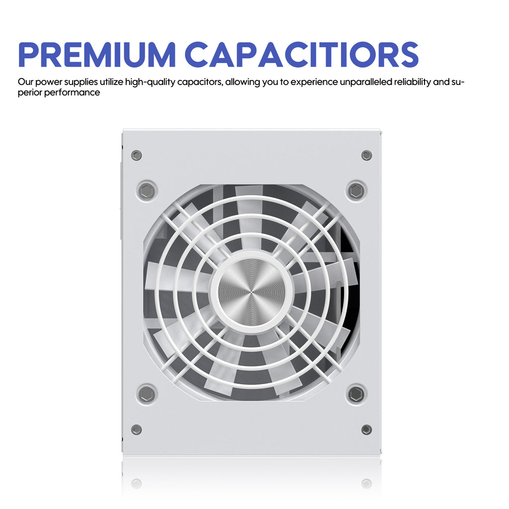 Vetroo 850W SFX Power Supply ATX 3.1 & PCIE 5.1 Ready, 80 Plus Gold Certificate Fully Modular, 90mm FDB Fan for Low-Noise Operation, SFX-to-ATX Bracket, 10-Year Warranty