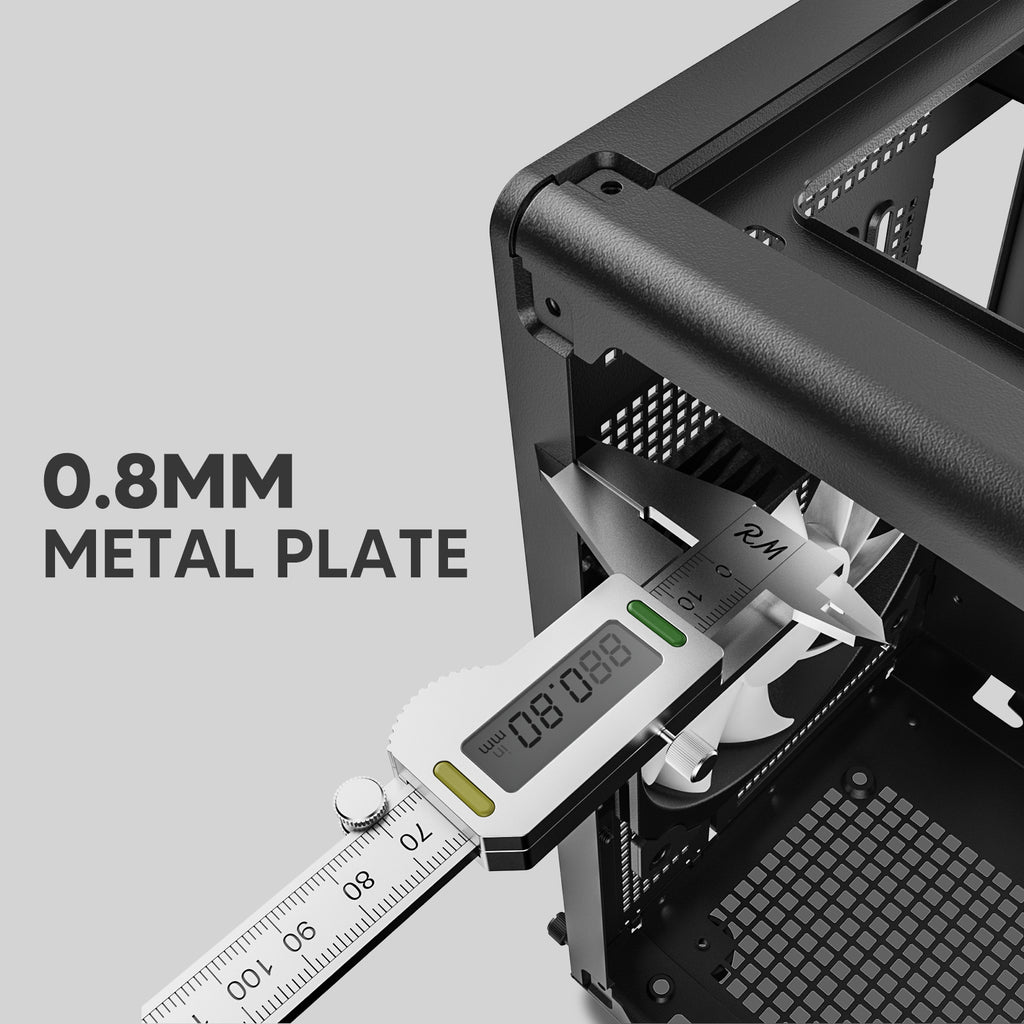 Vetroo M06 Gaming PC Case – Compact High Airflow Micro-ATX / Mini-ITX Chassis with Mesh Front & Modern Design