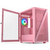 Vetroo M05 Compact Computer Case Micro ATX, Black / White / Green / Pink