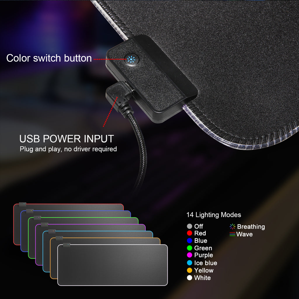 Vetroo MP800 RGB Gaming Mouse Pad