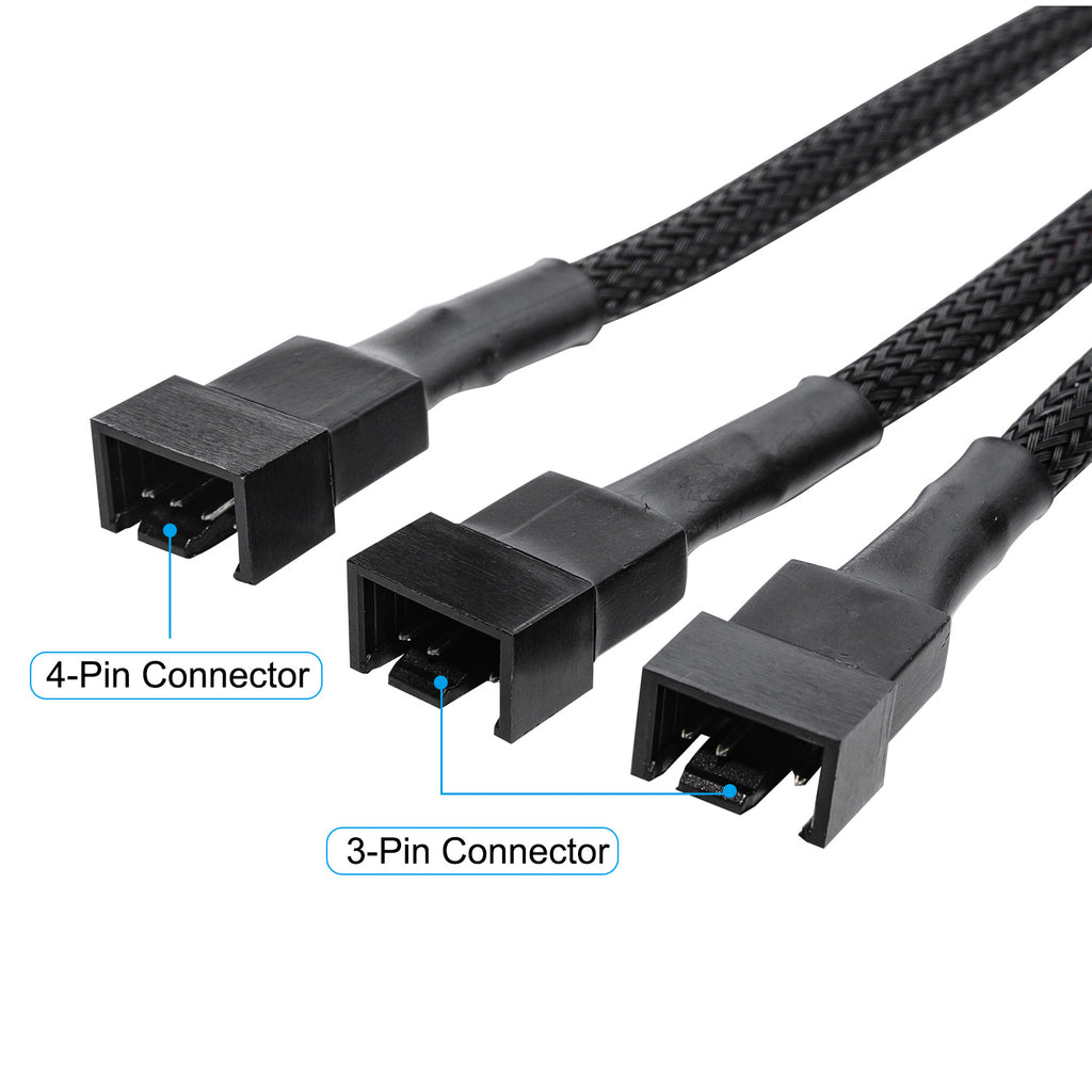 Vetroo 2 Pack 1 to 3 Converter PWM Fan Splitter Cable