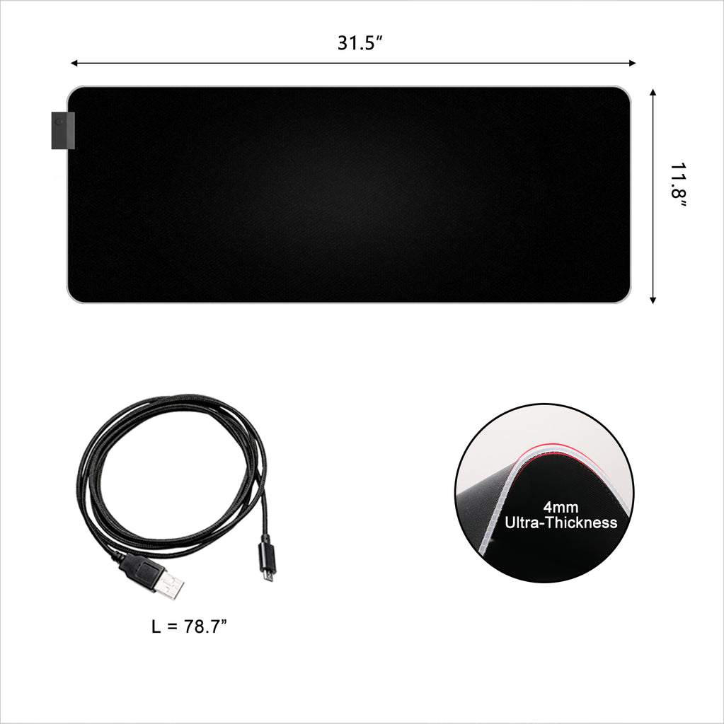 Vetroo MP800 RGB Gaming Mouse Pad