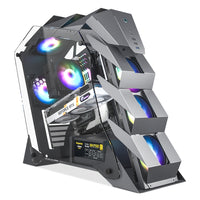 Vetroo K1 Pangolin Mid-Tower ATX PC Gaming Case, Dual Tempered Glass (Fans not Included)