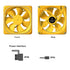 Vetroo DF120 120mm Cooling Fan White LED Macaron Frame Case