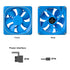Vetroo DF120 120mm Cooling Fan White LED Macaron Frame Case