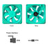 Vetroo DF120 120mm Cooling Fan White LED Macaron Frame Case