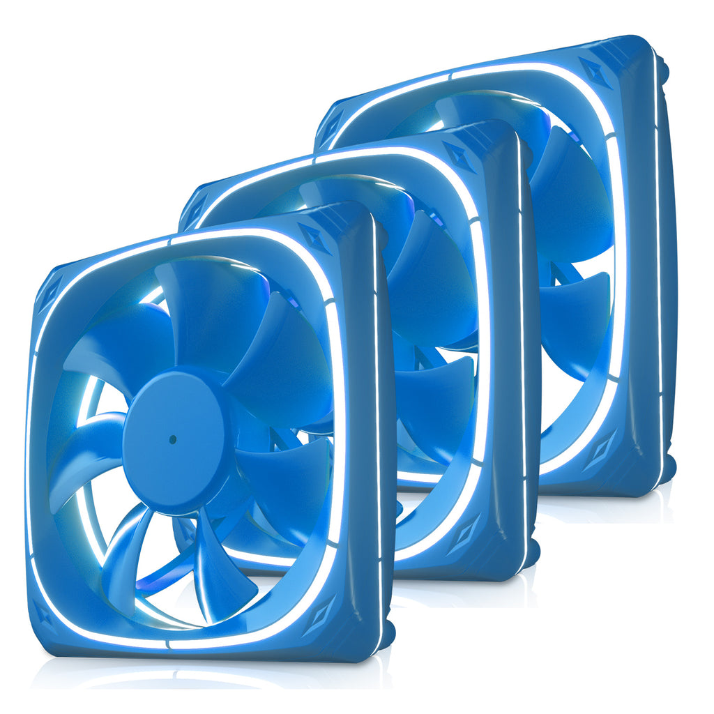 Vetroo DF120 120mm Cooling Fan White LED Macaron Frame Case