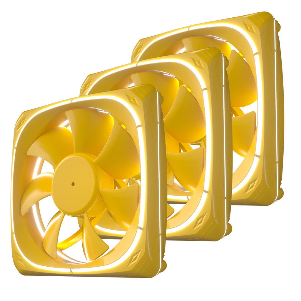 Vetroo DF120 120mm Cooling Fan White LED Macaron Frame Case
