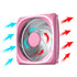 Vetroo DF120 120mm Cooling Fan White LED Macaron Frame Case