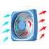Vetroo DF120 120mm Cooling Fan White LED Macaron Frame Case