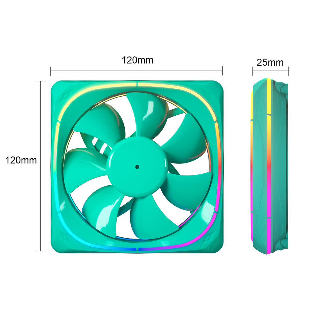 Vetroo CF120 120mm Macaron Frame ARGB Case Cooling Fan
