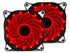 Vetroo 120mm LED Neon Computer PC Case Cooling Fan