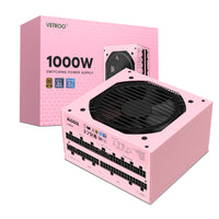 Vetroo 1000W Power Supply ATX 3.1 Ready, Dual PCIe 5.1, 80 Plus Gold, Full Modular FDB Fan