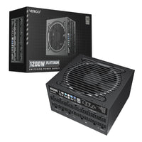 Vetroo 1200W Power Supply 80 Plus Platinum & Cybenetics Platinum Certified, ATX 3.1 & Dual PCIe 5.1 Ready, 100% Japanese Capacitors, Fully Modular with Eco Mode, 10 Years Warranty