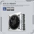 Vetroo 1200W Power Supply 80 Plus Platinum & Cybenetics Platinum Certified, ATX 3.1 & Dual PCIe 5.1 Ready, 100% Japanese Capacitors, Fully Modular with Eco Mode, 10 Years Warranty