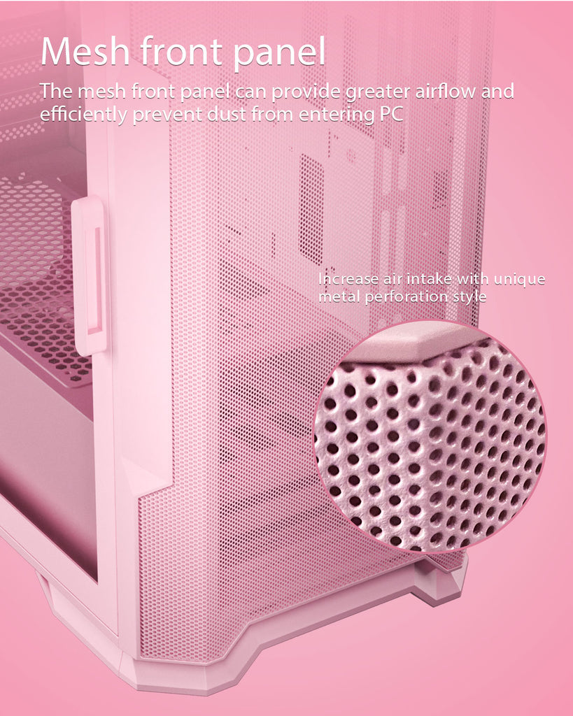Vetroo M03 M-ATX Gaming PC Case, 4 colors