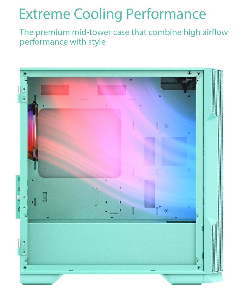 Vetroo M03 M-ATX Gaming PC Case, 4 colors