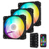 Vetroo 120mm ARGB LED Case Fan w/ 5V 3 Pin Addressable Motherboard SYNC Controller