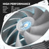 Vetroo 120mm ARGB LED Case Fan w/ 5V 3 Pin Addressable Motherboard SYNC Controller