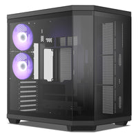 Vetroo CT3 ATX Mid-Tower Gaming Computer PC Case, Dual Chamber Panoramic Tempered Glass, Supports 360mm Radiator & 11 Fans, Up to 410mm GPU, Type-C Ready, High-Airflow for 50 Series GPUs