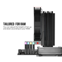 Vetroo V5 120mm PWM, ARGB Sync CPU Cooler, 5 Heat Pipes, 150W TDP