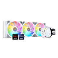 Vetroo R360 Liquid CPU Cooler, Replaceable Cover Design, 3x120mm ARGB & PWM Fans, Low-noise Operation, 360mm Radiator 330W TDP, Controller Hub Included, For AMD AM5/AM4 & Intel LGA 1851/1700/1200/115X