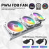 Vetroo R360 Liquid CPU Cooler, Replaceable Cover Design, 3x120mm ARGB & PWM Fans, Low-noise Operation, 360mm Radiator 290W TDP, Controller Hub Included, For AMD AM5/AM4 & Intel LGA1700/1200