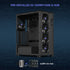 Vetroo S1000 E-ATX Storage NAS Computer PC Case, Supports up to 4 HDDs & 3 SSDs, 10 x 120mm Fans & One 480mm Water Cooler in Front, 9 PCIe Slots for Multi Graphics Card, Type-C Ready - Black