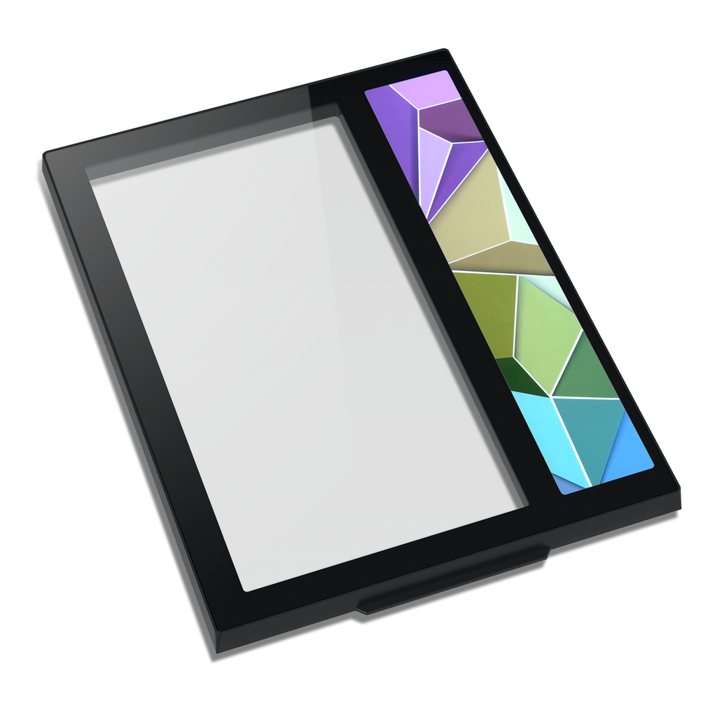 Colorcore Device Front Panel Vetroo Front Panel with Addressable RGB LED Strip Colorful Mosaics Rep