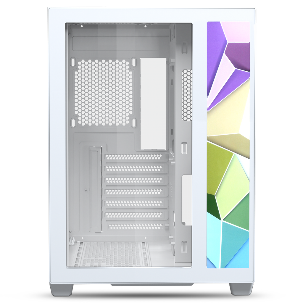 Colorcore Device Front Panel Vetroo Front Panel with Addressable RGB LED Strip Colorful Mosaics Rep