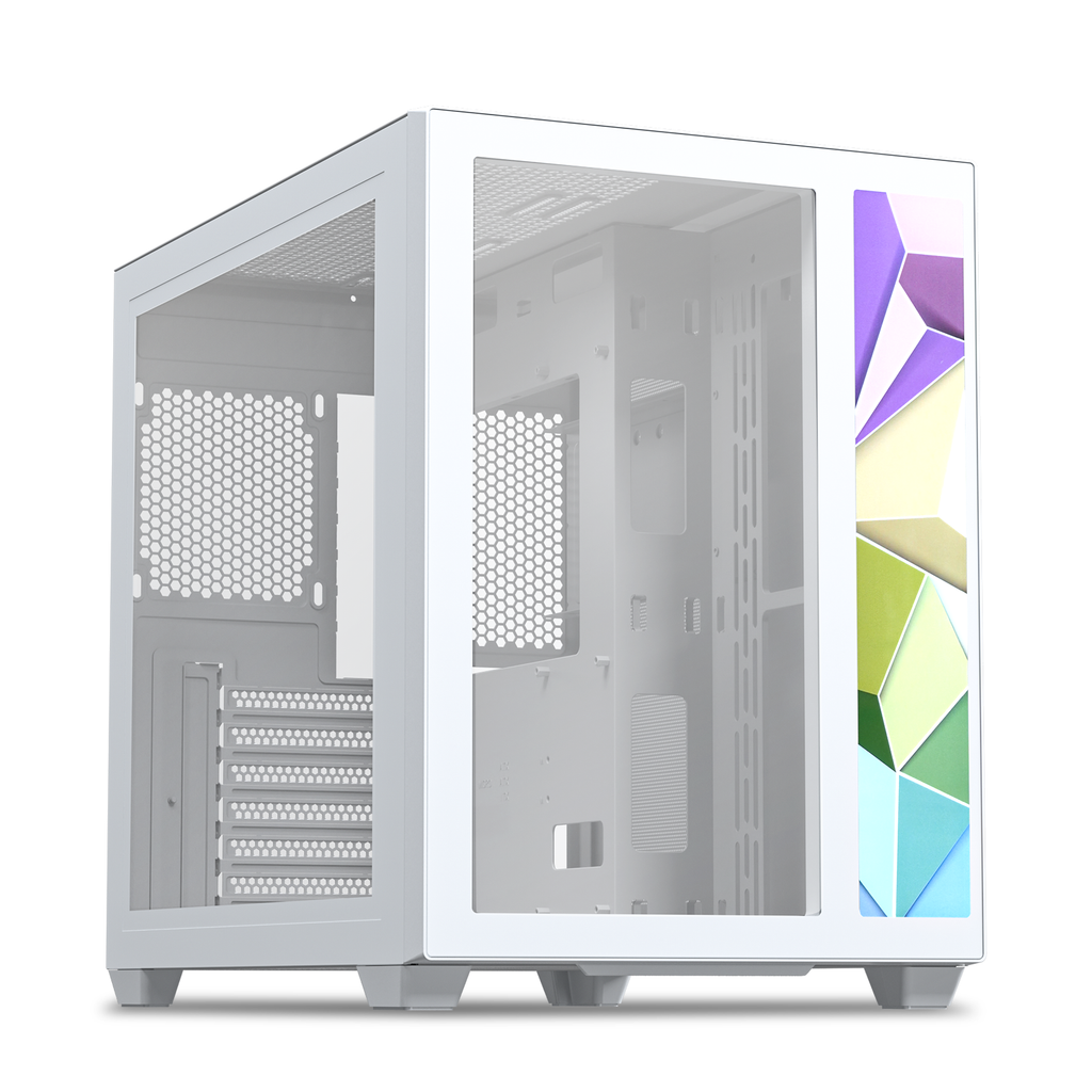 Colorcore Device Front Panel Vetroo Front Panel with Addressable RGB LED Strip Colorful Mosaics Rep