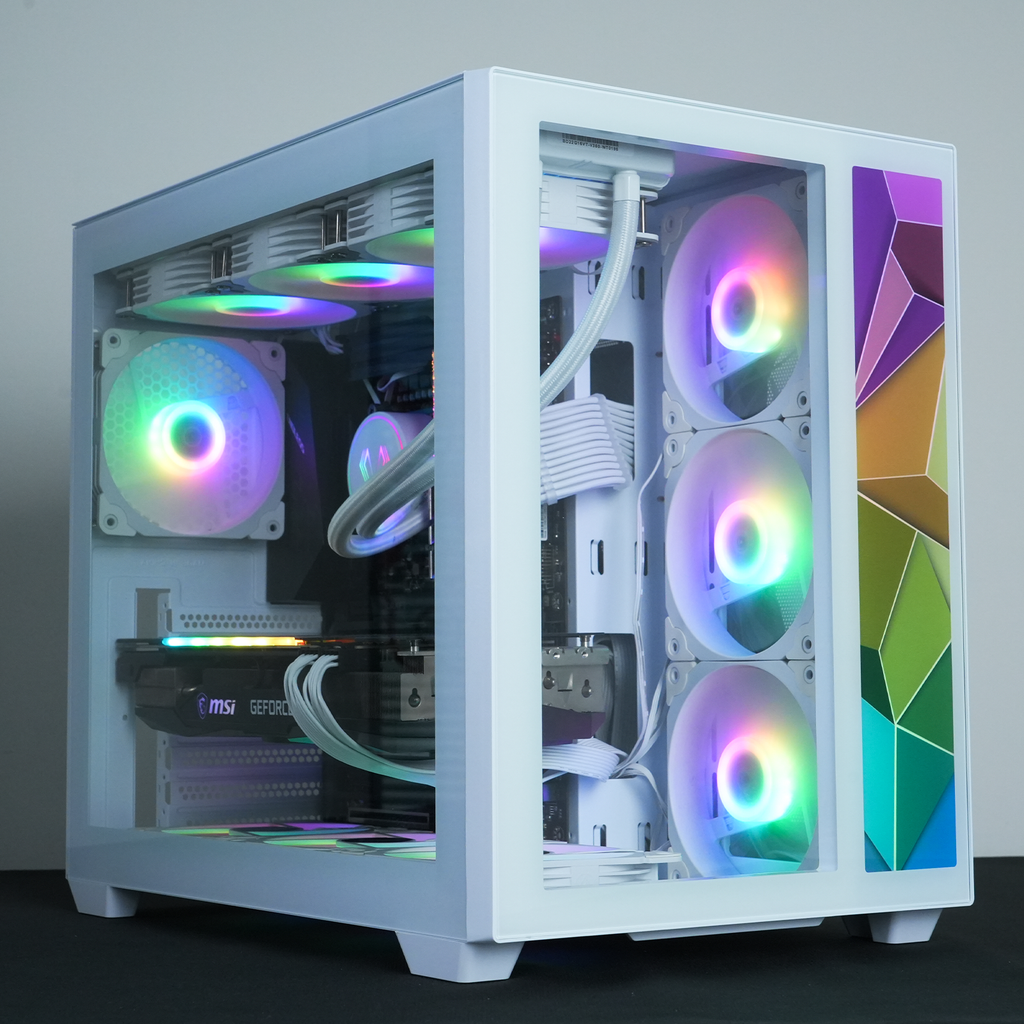 Colorcore Device Front Panel Vetroo Front Panel with Addressable RGB LED Strip Colorful Mosaics Rep