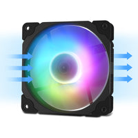 Vetroo 120mm ARGB LED Case Fan w/ 5V 3 Pin Addressable Motherboard SYNC Controller
