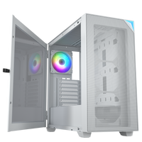 Vetroo AL800 E-ATX Gaming Case w/ Hinged Glass Door, Mesh Front & Type-C
